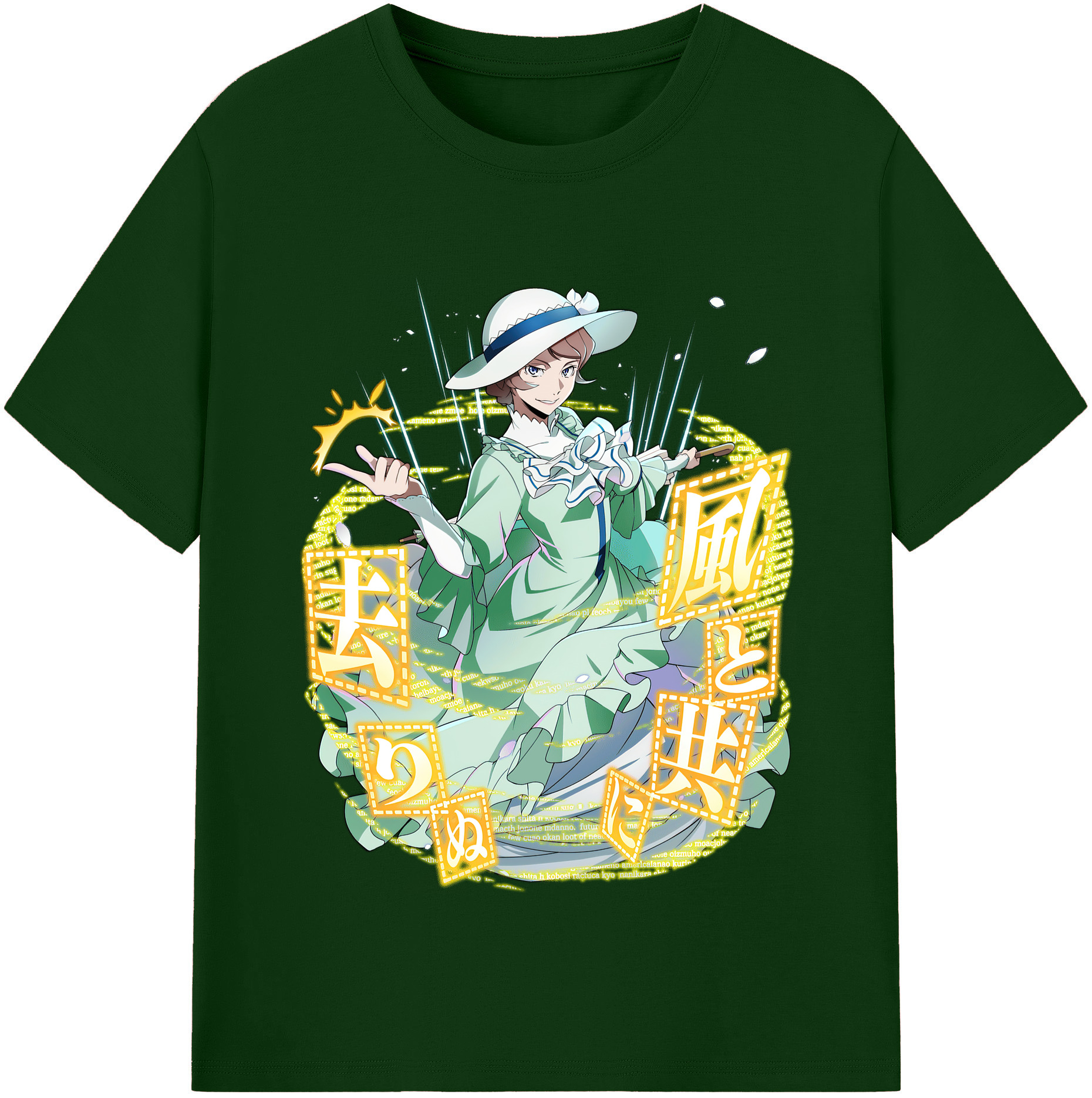 （画像用） 文豪ストレイドッグス Bungo Stray Dogs 綿100％半袖Tシャツ（フロントプリント）